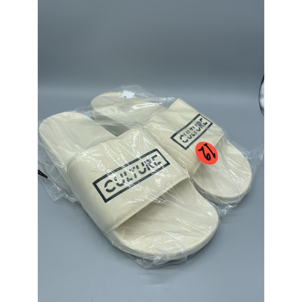 Culture Brand Slides - Off White - Size 12M / 14W - New - Free Shipping!